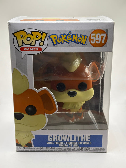 Funko POP! Games Pokemon #597 Growlithe Vinyl Figure FRENLY BRICKS - Open 7 Days