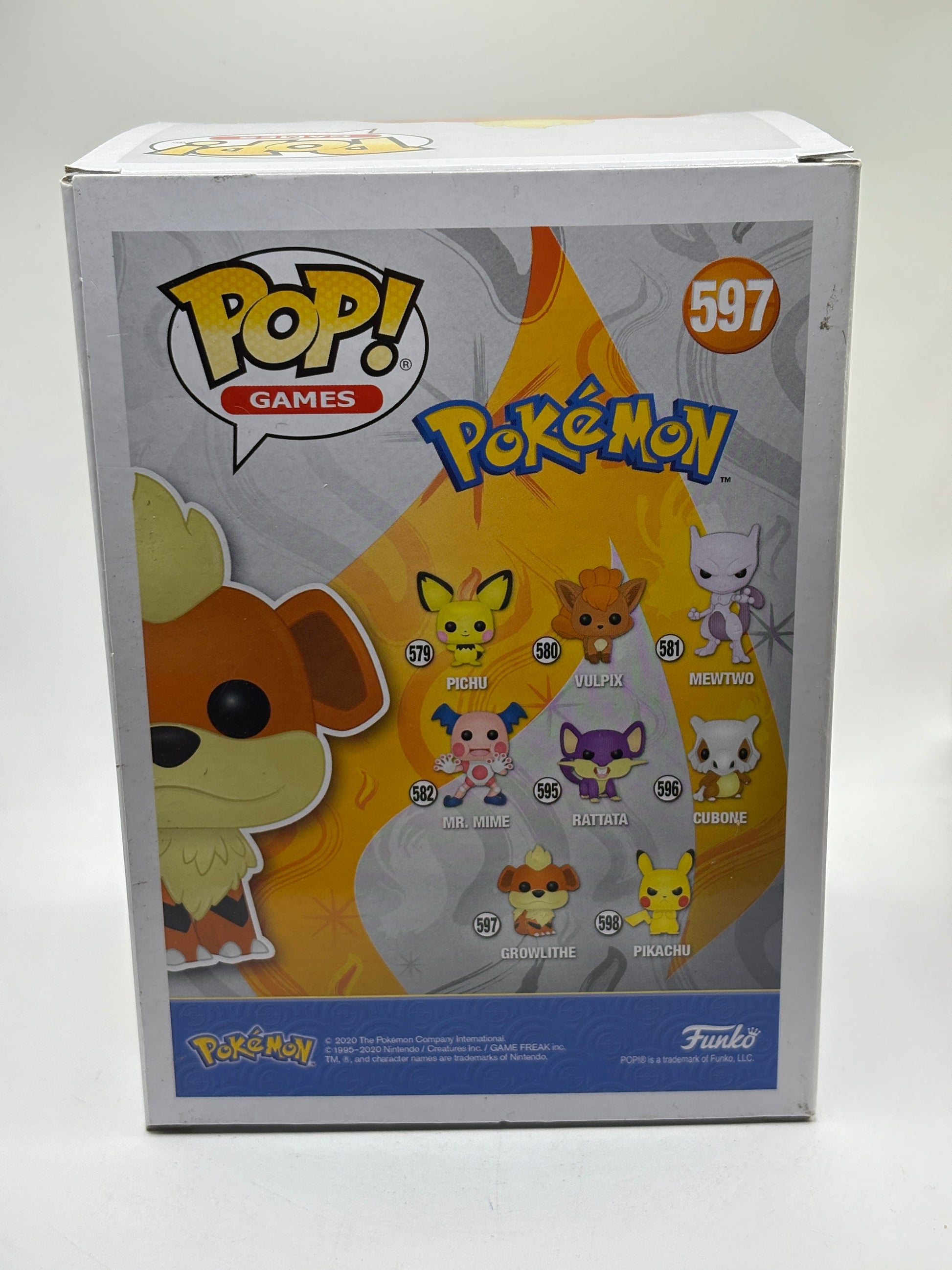 Funko POP! Games Pokemon #597 Growlithe Vinyl Figure FRENLY BRICKS - Open 7 Days