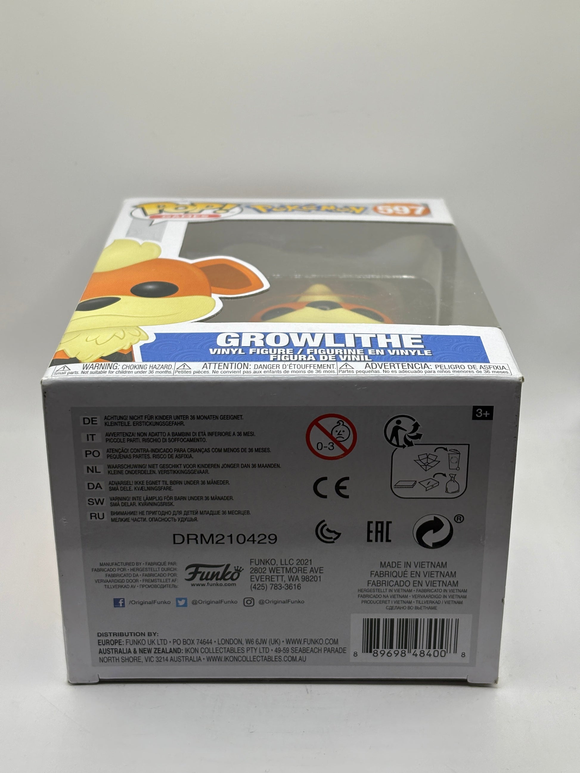 Funko POP! Games Pokemon #597 Growlithe Vinyl Figure FRENLY BRICKS - Open 7 Days