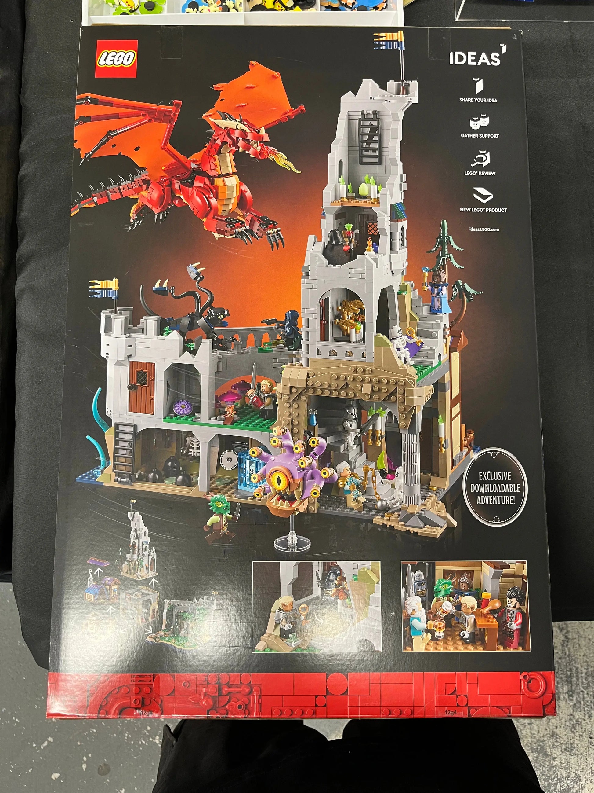 LEGO 21348 Dungeons & Dragons Ideas #056 Red Dragon's Tale 3745pcs Brand New FRENLY BRICKS - Open 7 Days