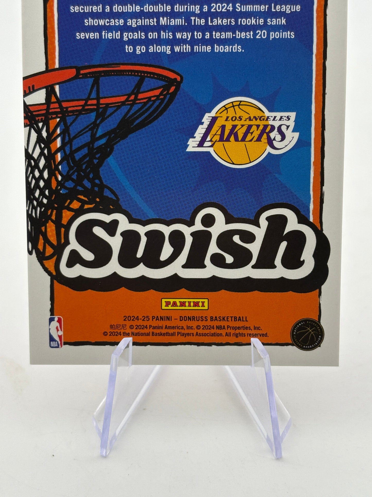 2024-25 Panini Donruss Basketball - Dalton Knecht #13 Swish /75 FRENLY BRICKS - Open 7 Days