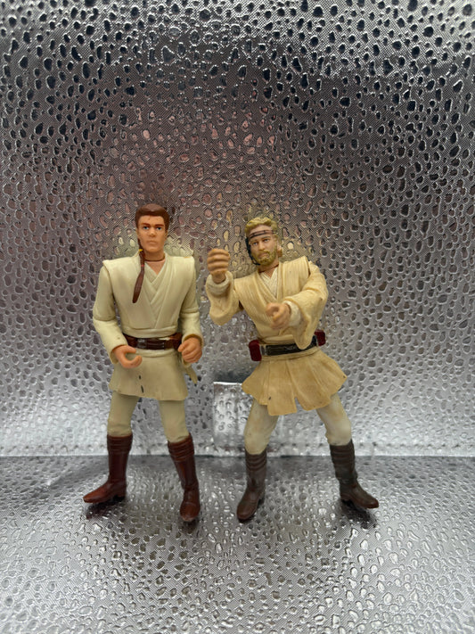 Vintage Star Wars Figure Obi Wan Kenobi Padawan & Obi Wan Kenobi x2 FRENLY BRICKS - Open 7 Days