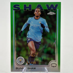 2025 Topps Chrome WUCL - Bunny Shaw 01/99 Green Refractor FRENLY BRICKS - Open 7 Days