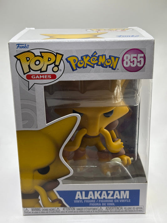 Funko POP! Games Pokemon #855 Alakazam Vinyl Figure Box Damage FRENLY BRICKS - Open 7 Days