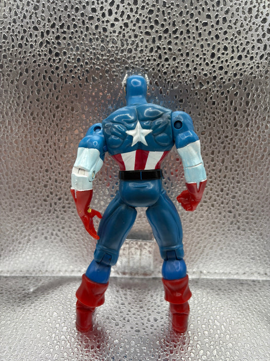 1999 Marvel Toy Biz Captain America Figure Loose FRENLY BRICKS - Open 7 Days