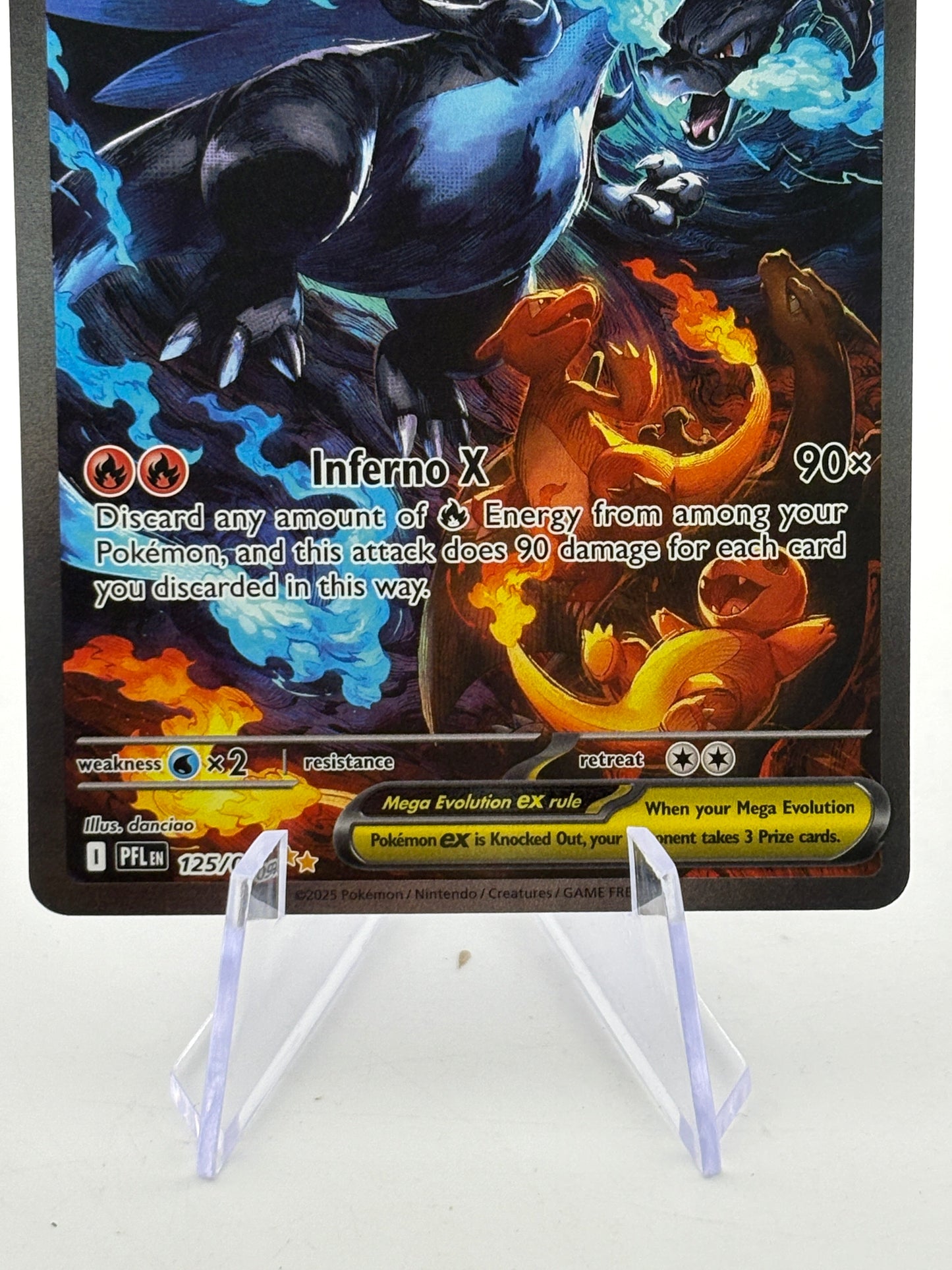 Pokemon TCG Phantasmal Flames - Mega Charizard X EX 125/094 SIR MINT FRENLY BRICKS - Open 7 Days