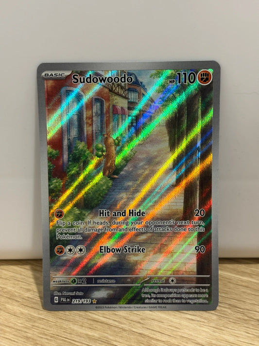 Sudowoodo 219/193 - SV02: Paldea Evolved Illustration Rare Holo NM FRENLY BRICKS - Open 7 Days