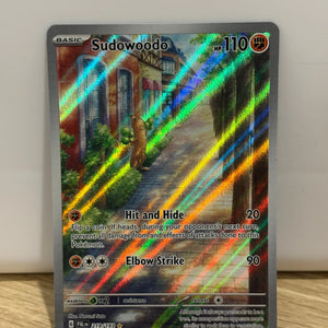 Sudowoodo 219/193 - SV02: Paldea Evolved Illustration Rare Holo NM FRENLY BRICKS - Open 7 Days