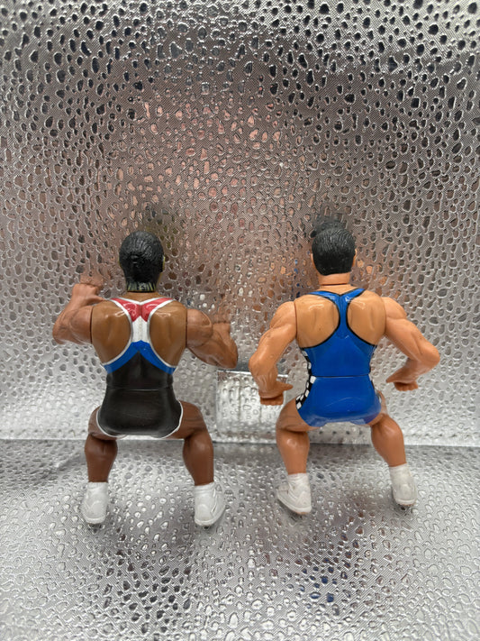 American Gladiators & Vulcan Wrestling Action Figures x2 FRENLY BRICKS - Open 7 Days