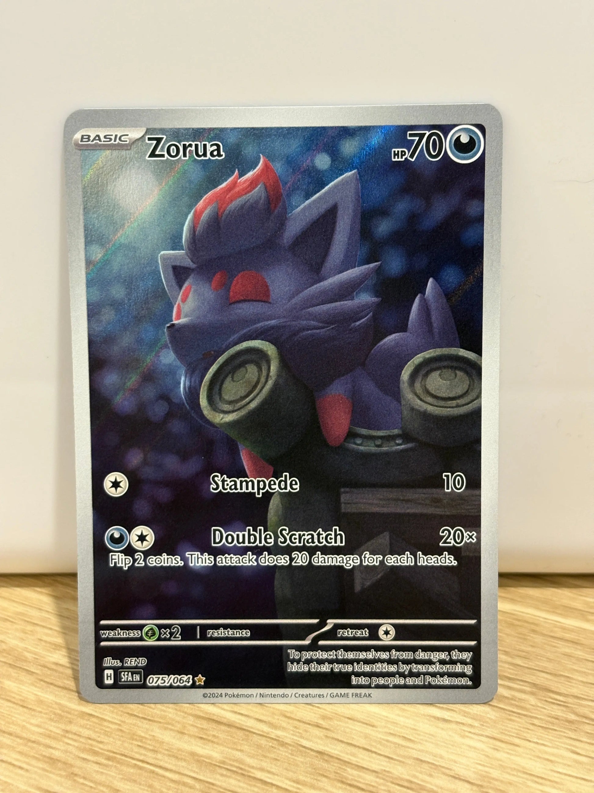 Zorua 075/064 Sv: Shrouded Fable Holo NM FRENLY BRICKS - Open 7 Days