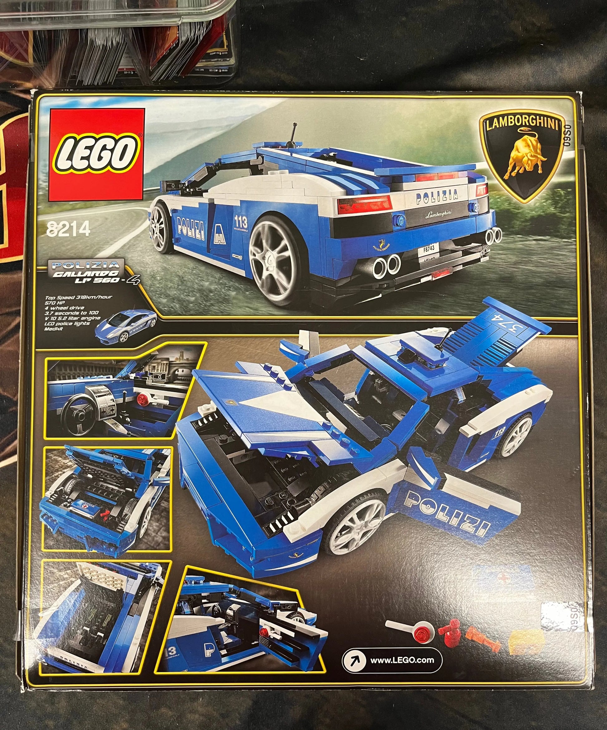 LEGO Racers: Lamborghini Gallardo LP 560-4  Polizia (8214) FRENLY BRICKS - Open 7 Days