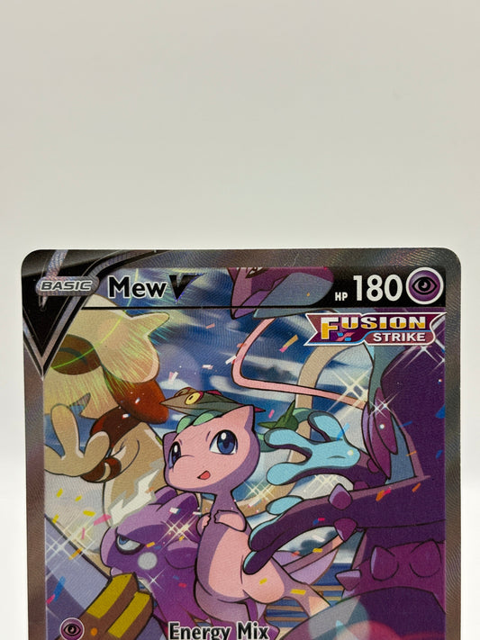 Pokemon TCG Fusion Strike - Mew V 251/264 Alternate Full Art Lightly Played FRENLY BRICKS - Open 7 Days
