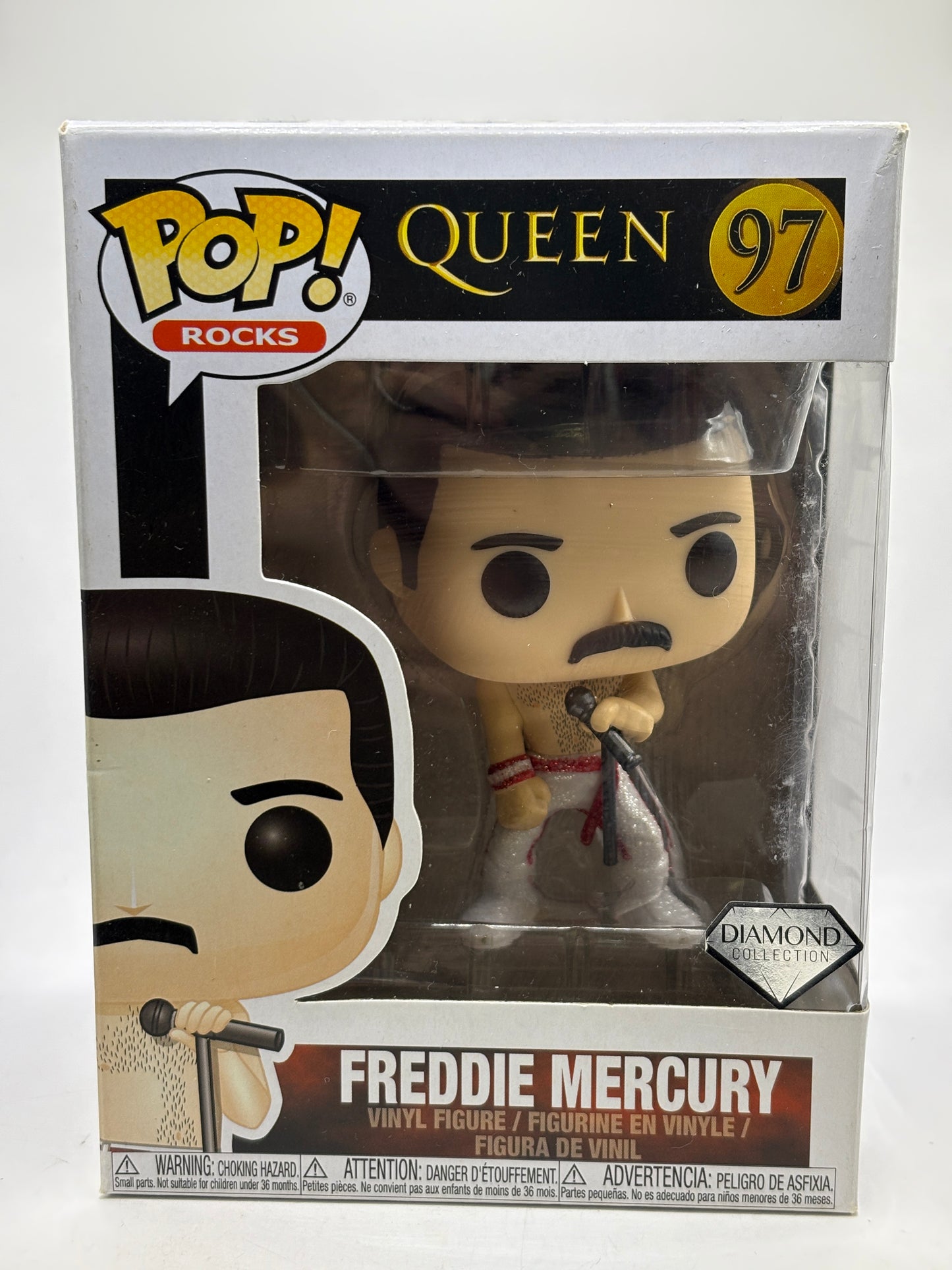 Funko POP! Rocks Queen #97 Freddie Mercury Diamond Vinyl Figure
