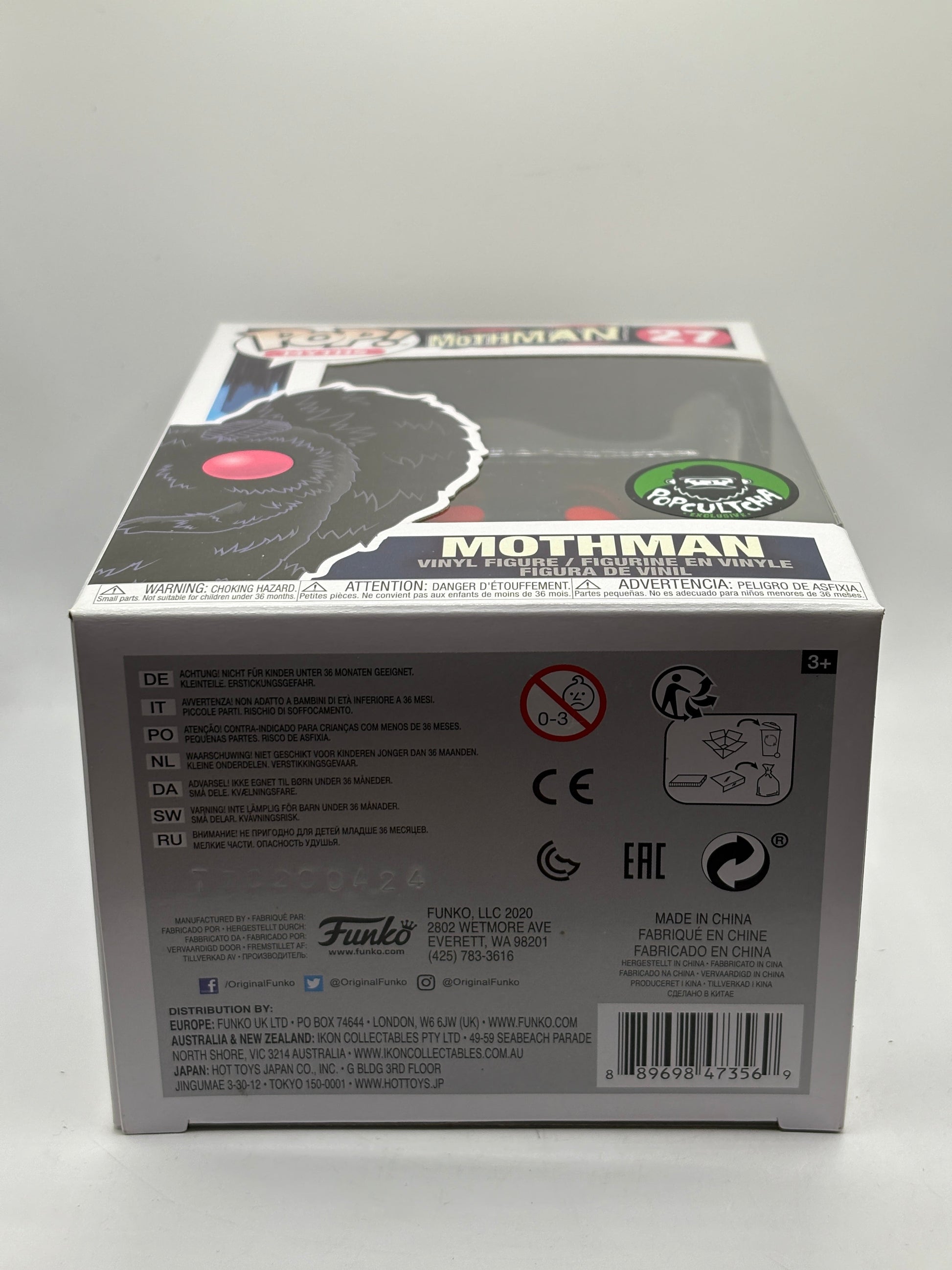 Funko POP! Myths Mothman #27 Mothman Popcultcha Exclusive FRENLY BRICKS - Open 7 Days