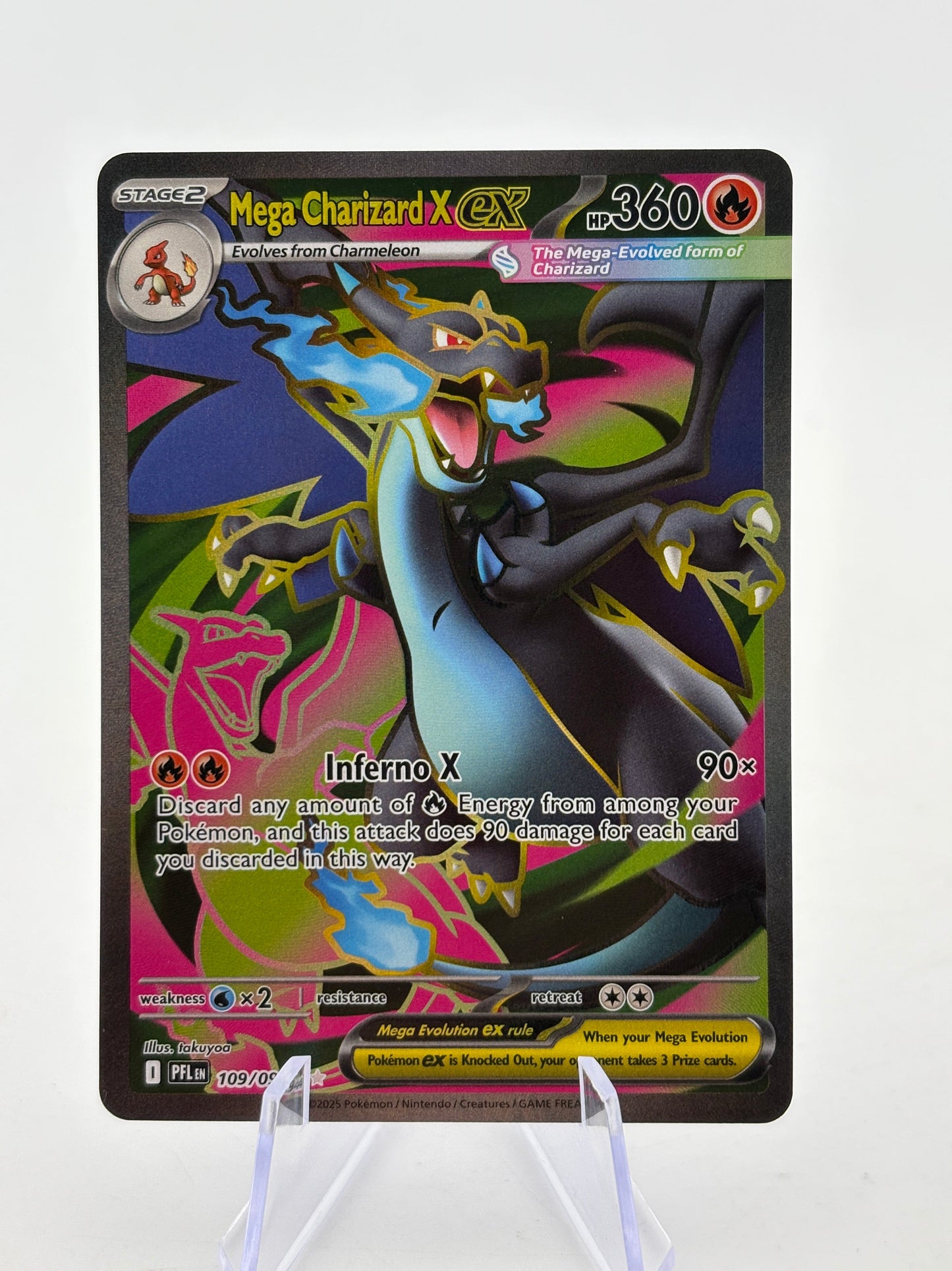 Pokemon TCG Phantasmal Flames - Mega Charizard X EX 109/094 Full Art NM FRENLY BRICKS - Open 7 Days