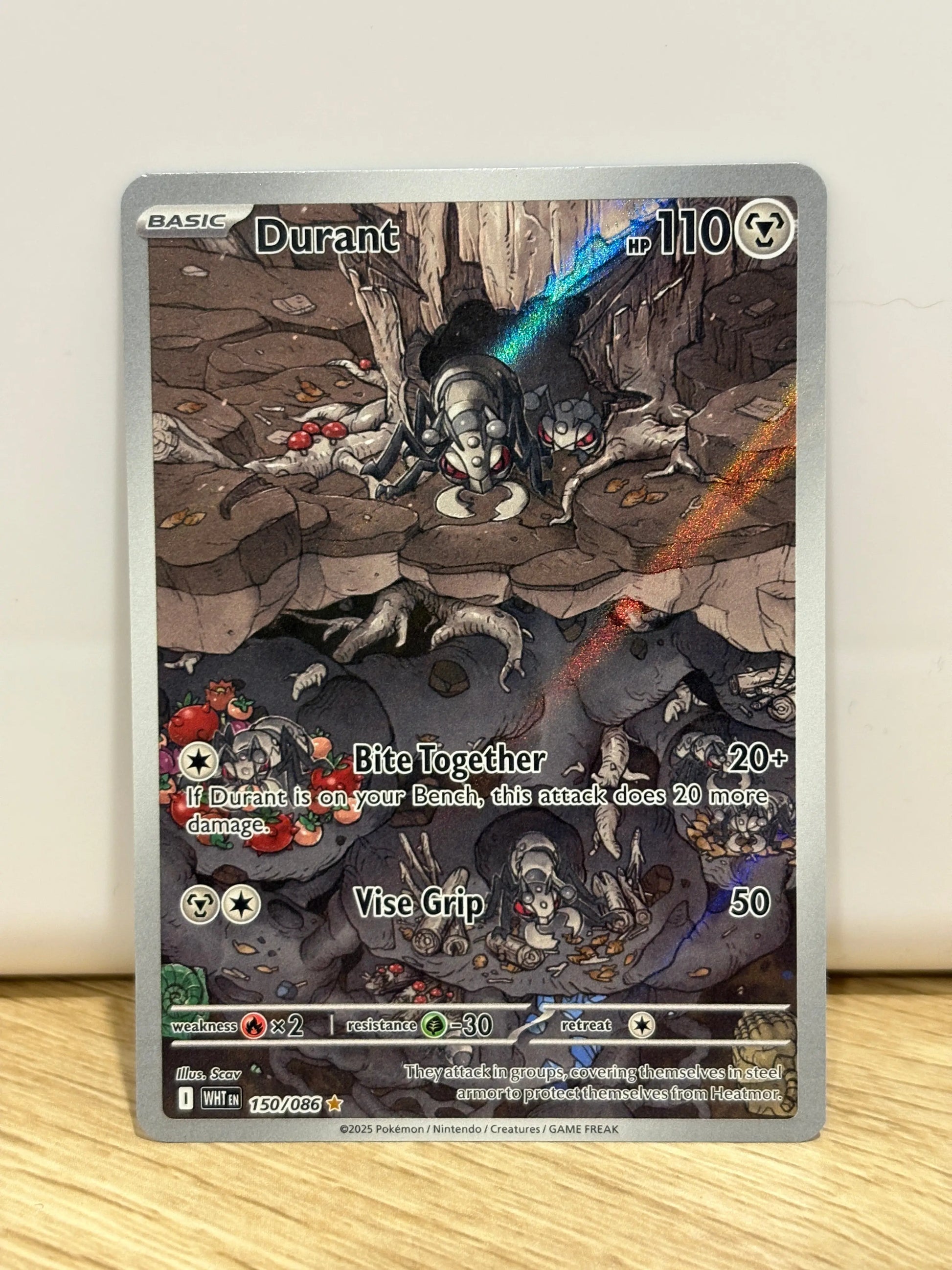 Pokémon TCG White Flare Durant Illustration Art Rare 150/086 NM FRENLY BRICKS - Open 7 Days