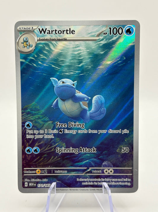 Pokemon TCG 151 MEW - Wartortle 171/165 Illustration Rare NM FRENLY BRICKS - Open 7 Days