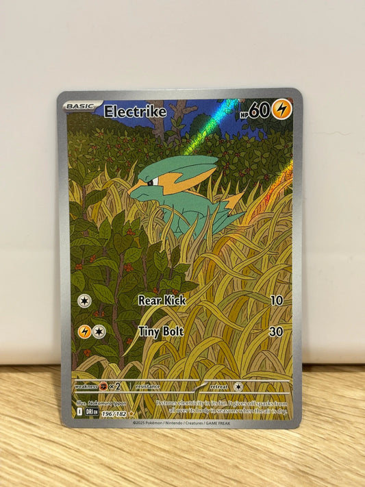 Pokemon TCG Destined Rivals Electrike 196/182 Illustration Rare NM FRENLY BRICKS - Open 7 Days