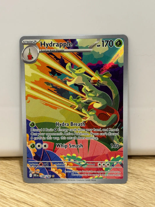 Pokémon TCG Destined Rivals Hydrapple Illustration Rare Holo Card 188/182 NM FRENLY BRICKS - Open 7 Days