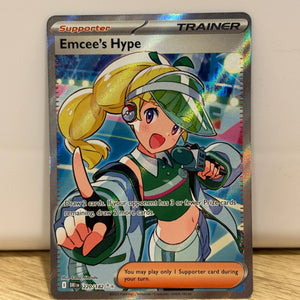 Pokemon TCG - Emcees’s Hype 220/182 Destined Rivals Ultra Rare NM FRENLY BRICKS - Open 7 Days