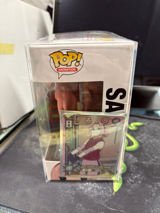 Funko Pop Animation: Naruto Shippuden - Sakura *Minor Damaged Box* #183 w/ Trading Cards FRENLY BRICKS - Open 7 Days