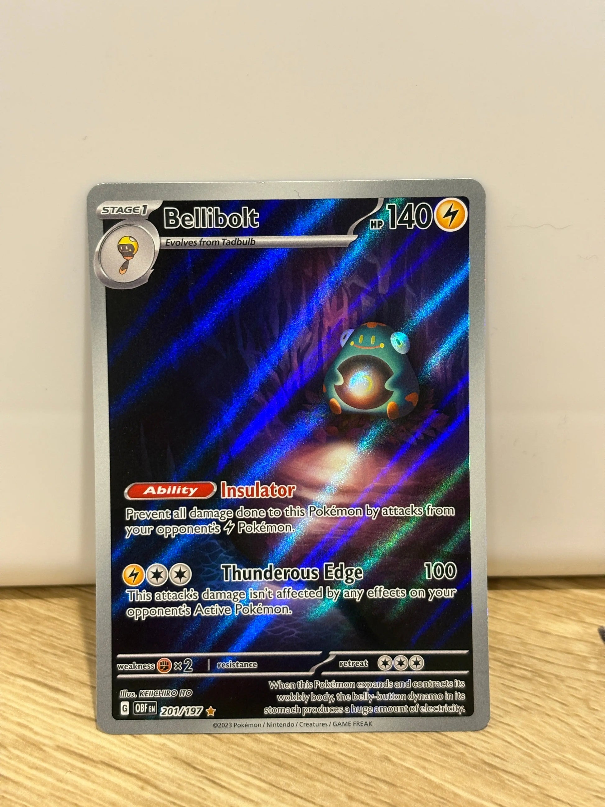 Pokémon TCG Bellibolt Obsidian Flames 201/197 Illustration Rare NM FRENLY BRICKS - Open 7 Days
