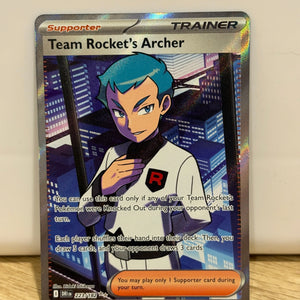 Team Rocket's Archer 223/182 Destined Rivals Full Art Pokemon TCG NM FRENLY BRICKS - Open 7 Days
