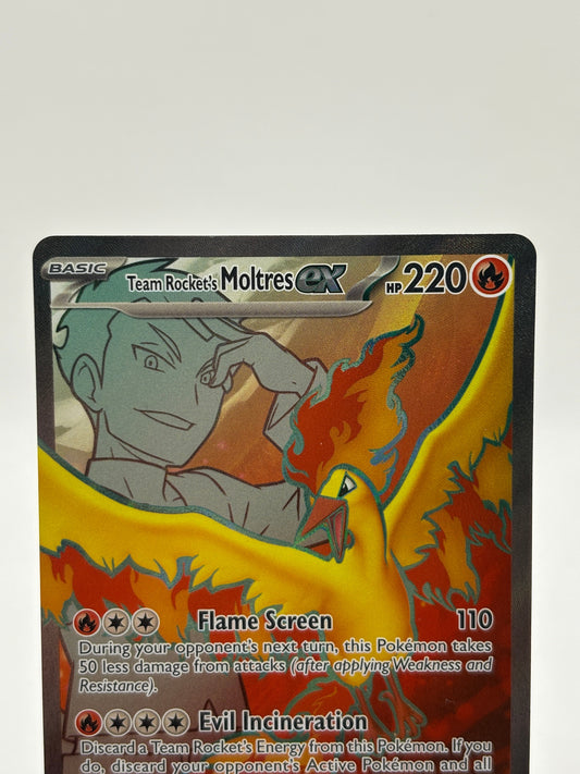 Pokemon TCG Destined Rivals - Team Rockets Moltres EX 208/182 NM FRENLY BRICKS - Open 7 Days