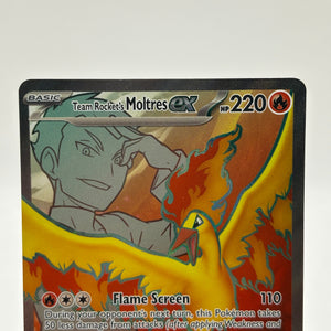 Pokemon TCG Destined Rivals - Team Rockets Moltres EX 208/182 NM FRENLY BRICKS - Open 7 Days