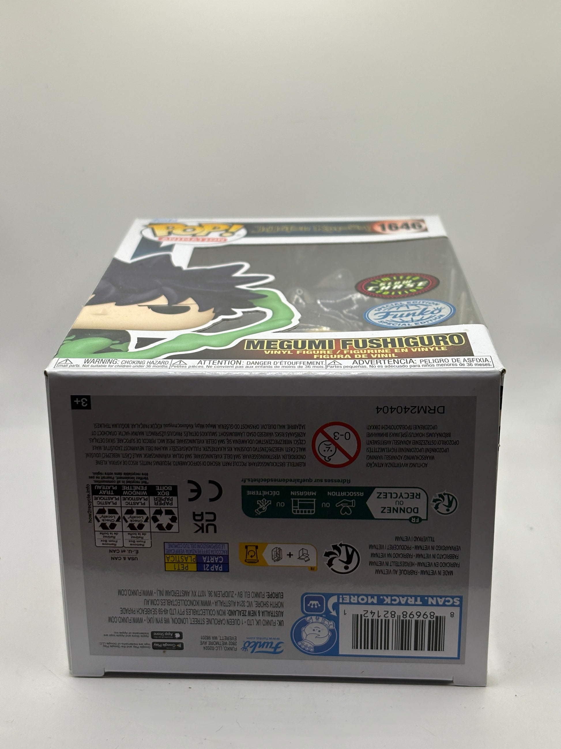 Funko POP! Animation Jujutsu Kaisen #1646 Megumi Fushiguro Limited Glow Chase FRENLY BRICKS - Open 7 Days