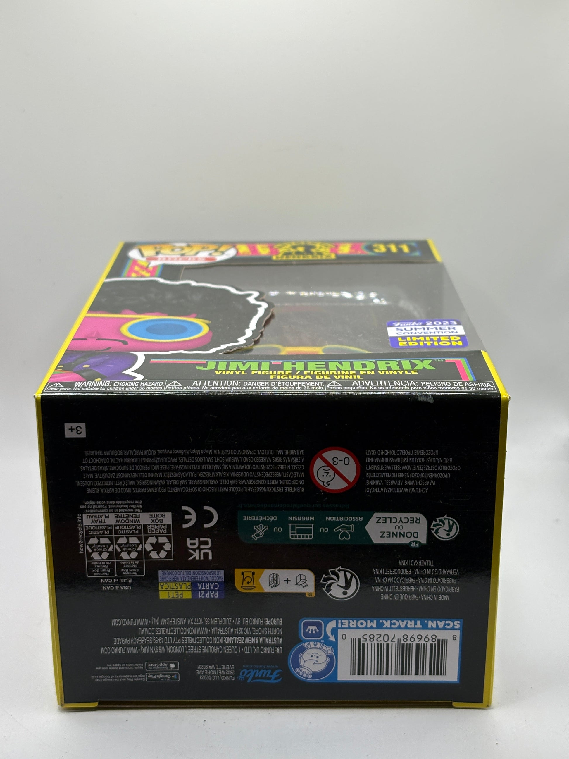 Funko POP! Rocks Hendrix #311 Jimi Hendrix 2023 Summer Con Limited Edition FRENLY BRICKS - Open 7 Days