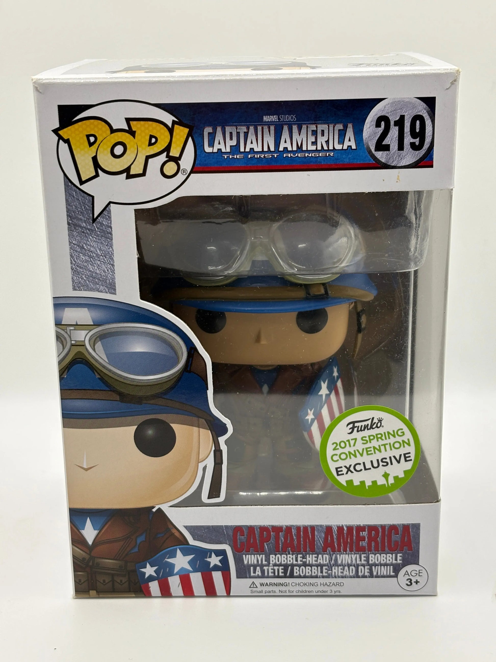 Funko Pop Captain America The First Avenger 2017 Exclusive #219 FRENLY BRICKS - Open 7 Days