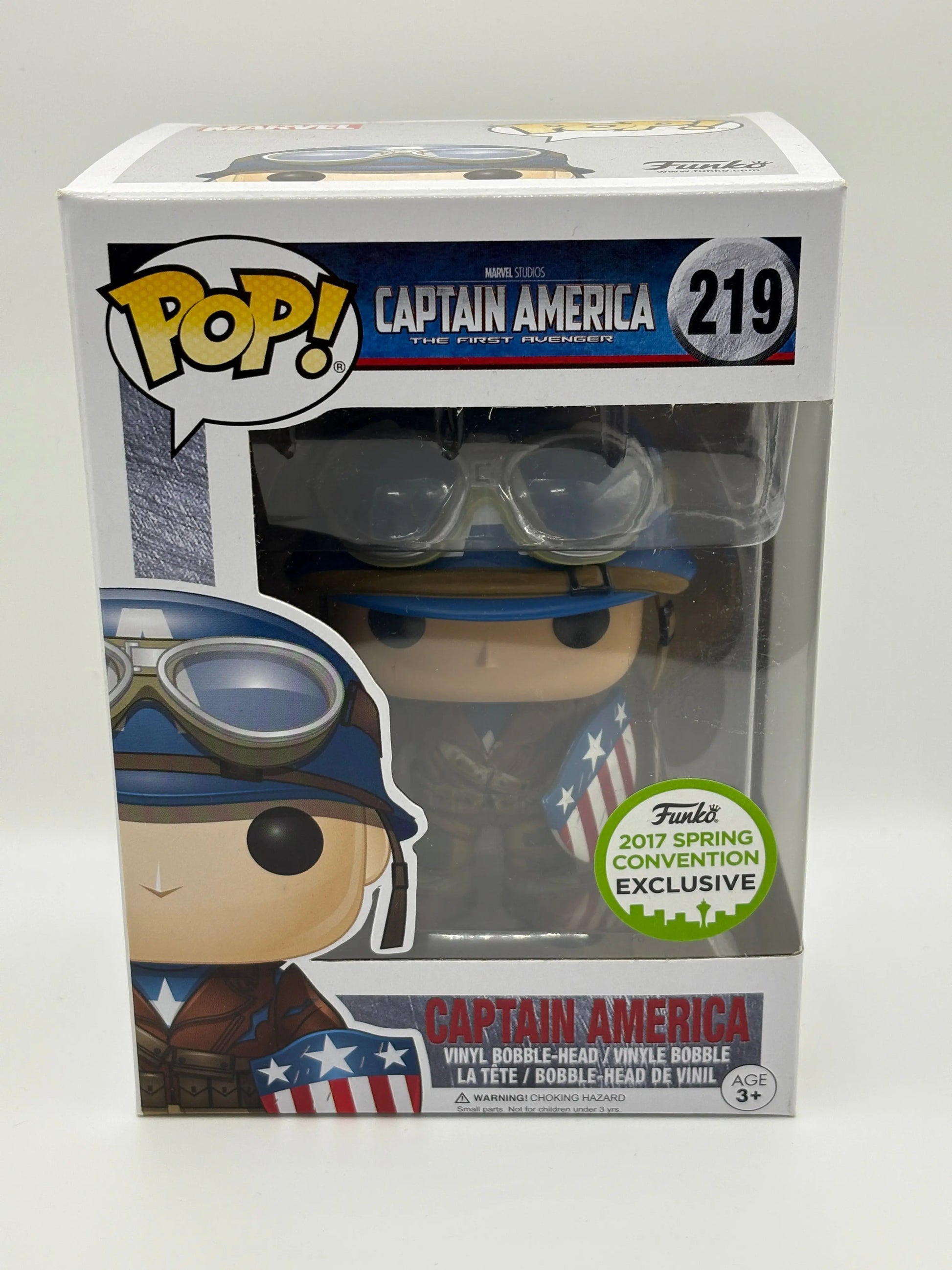 Funko Pop Captain America The First Avenger 2017 Exclusive #219 FRENLY BRICKS - Open 7 Days