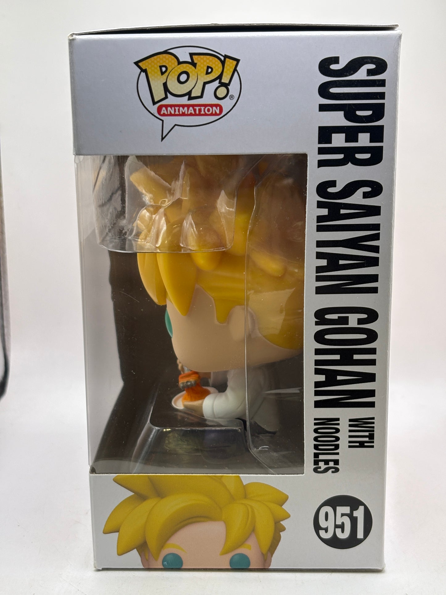 Funko POP! Animation Dragon Ball Z #951 Super Saiyan Gohan with Noodles *Box Dmg