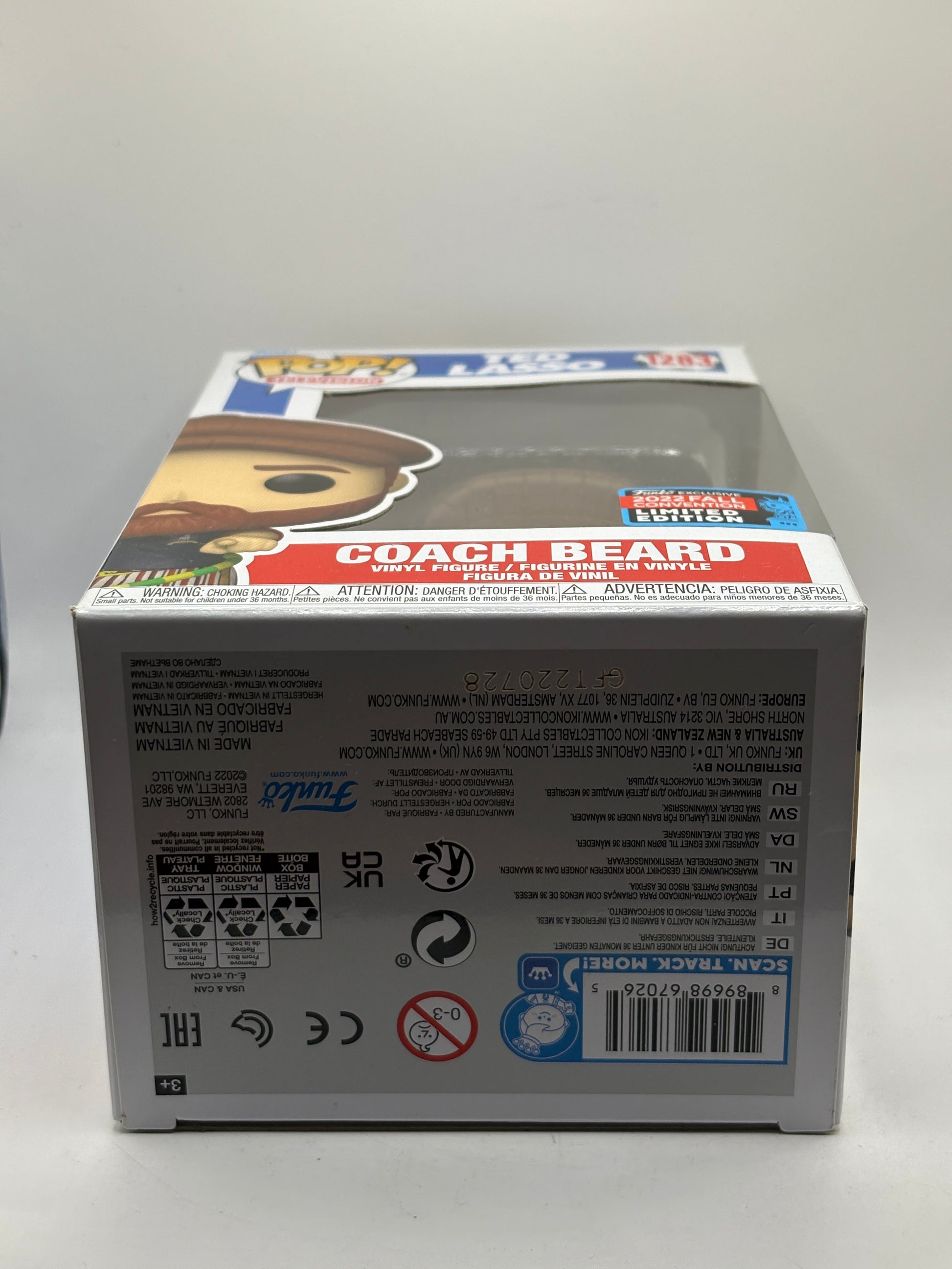 Funko POP! Television Ted Lasso #1283 Coach Beard 2022 Fall Con FRENLY BRICKS - Open 7 Days