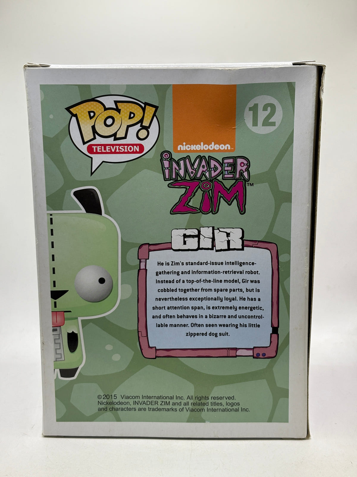 Funko POP! Television Invader Zim #12 Gir Vinyl Figure Glow DMG - photo 3 image 3