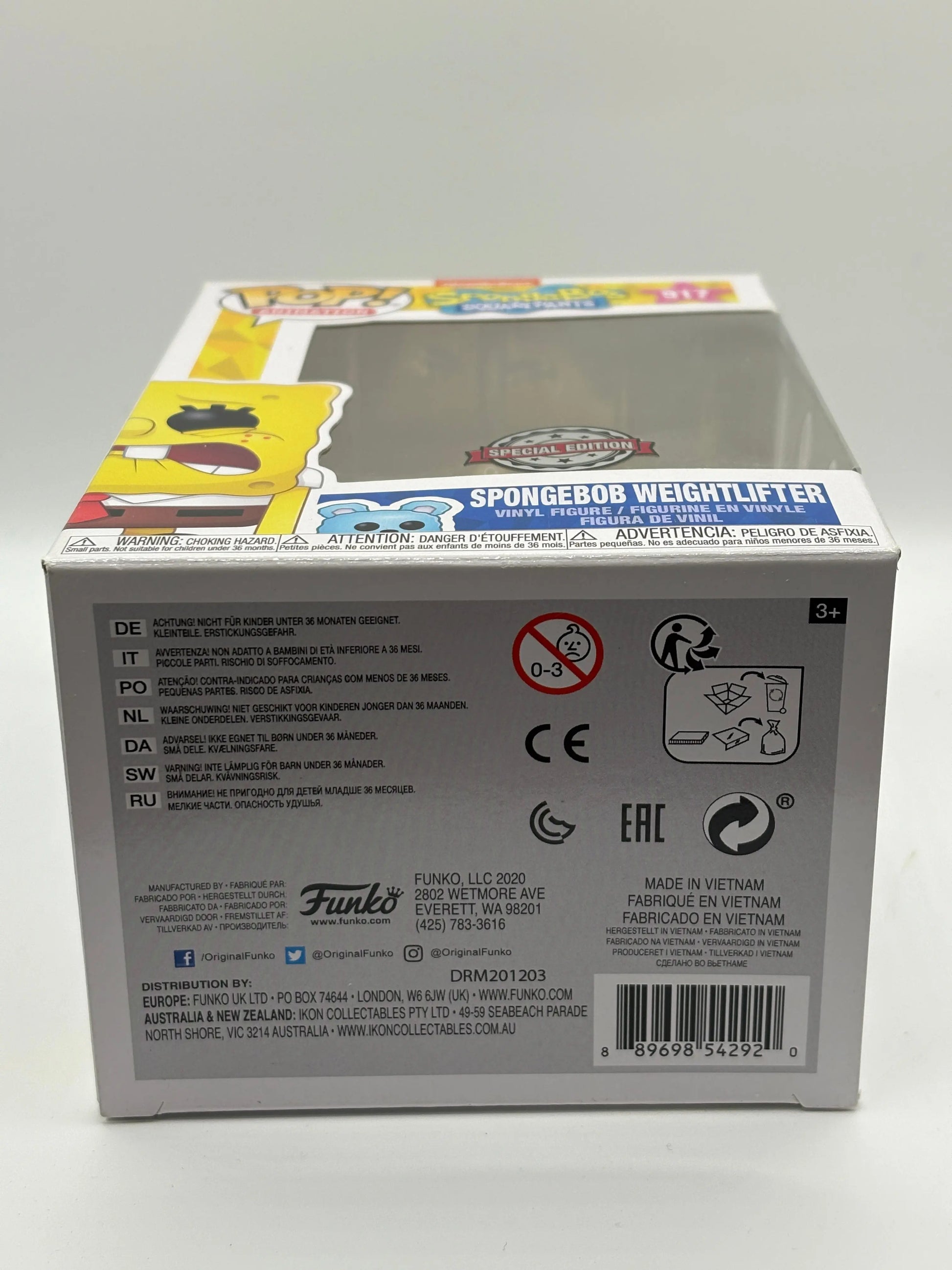 Funko Pop Nickelodeon Spongebob Weightlifter #917 FRENLY BRICKS - Open 7 Days