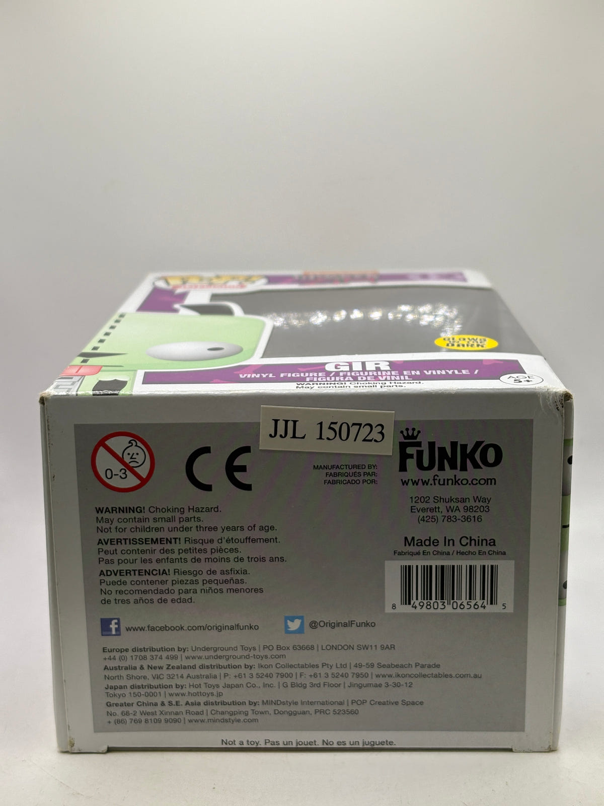 Funko POP! Television Invader Zim #12 Gir Vinyl Figure Glow DMG - photo 6 image 6