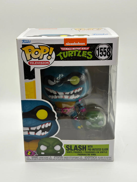 Funko Pop!: Teenage Mutant Ninja Turtles: Slash *with Pre-Mutated Slash* #1558 FRENLY BRICKS - Open 7 Days