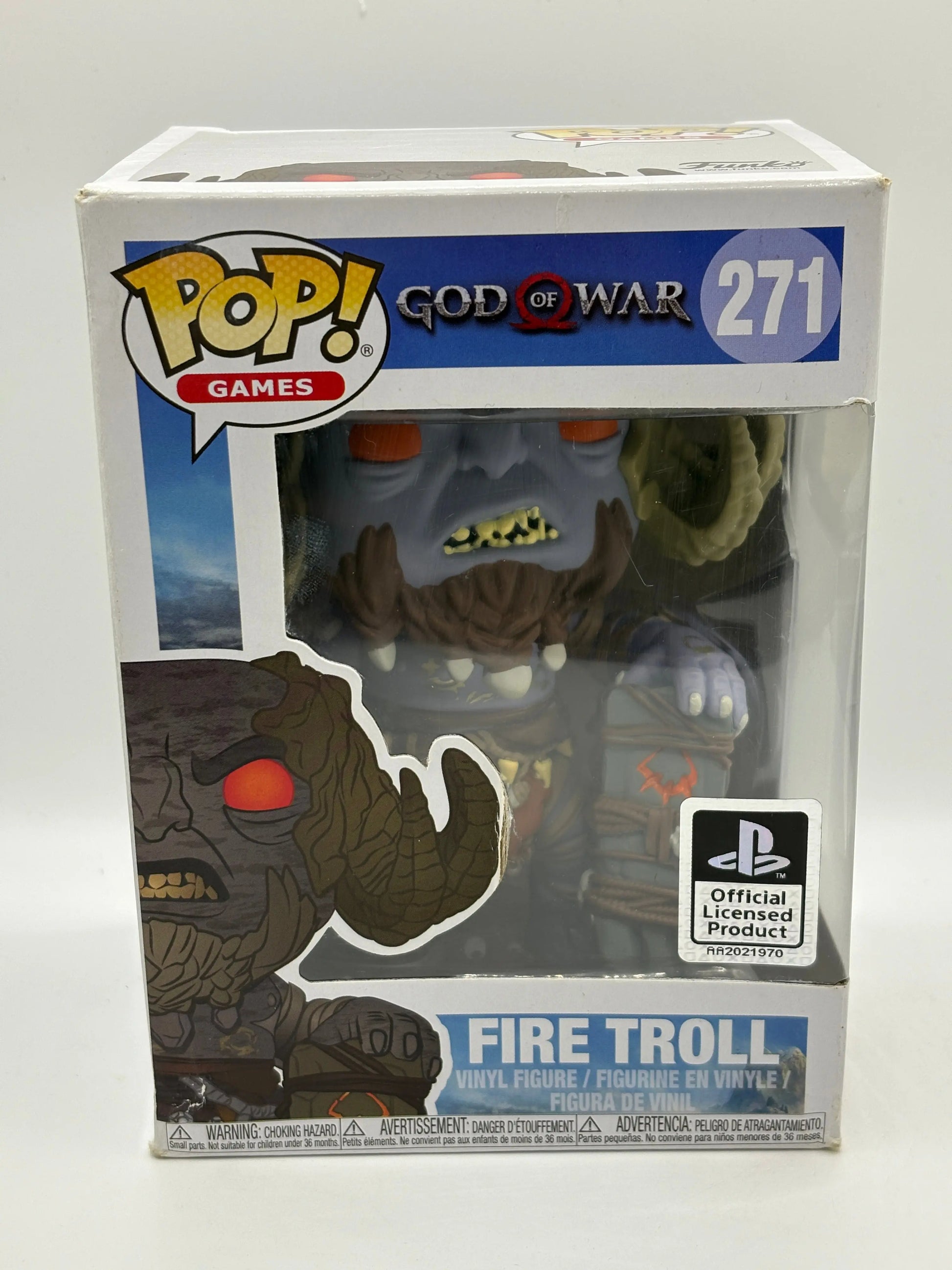 Funko Pop! God of War Fire Troll  #271 Playstation Vinyl Figure Vaulted FRENLY BRICKS - Open 7 Days