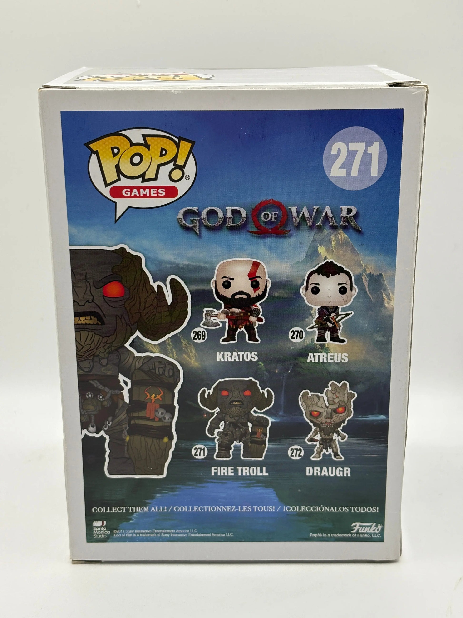Funko Pop! God of War Fire Troll  #271 Playstation Vinyl Figure Vaulted FRENLY BRICKS - Open 7 Days