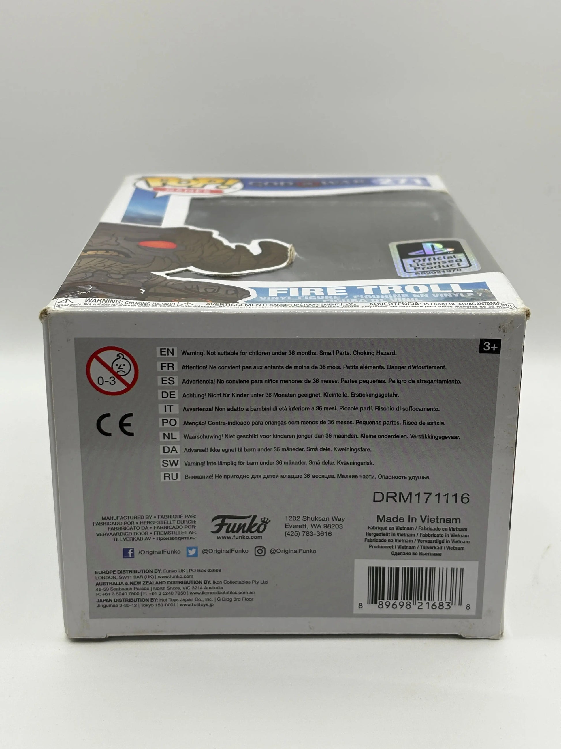 Funko Pop! God of War Fire Troll  #271 Playstation Vinyl Figure Vaulted FRENLY BRICKS - Open 7 Days