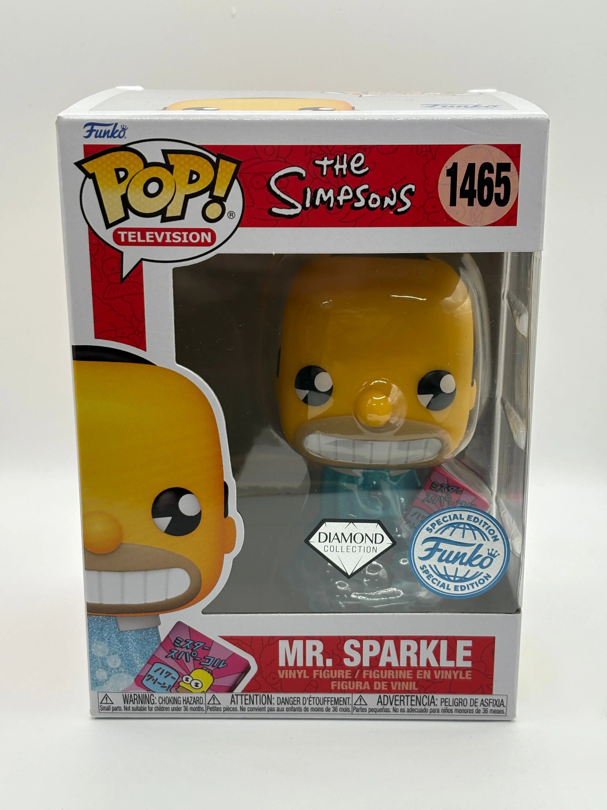 Funko POP! Television The Simpsons #1465 Mr. Sparkle Diamond Collection FRENLY BRICKS - Open 7 Days