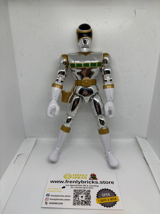 Silver POWER RANGER 1998 Bandai Lost Galaxy 8" Action Figure FRENLY BRICKS - Open 7 Days