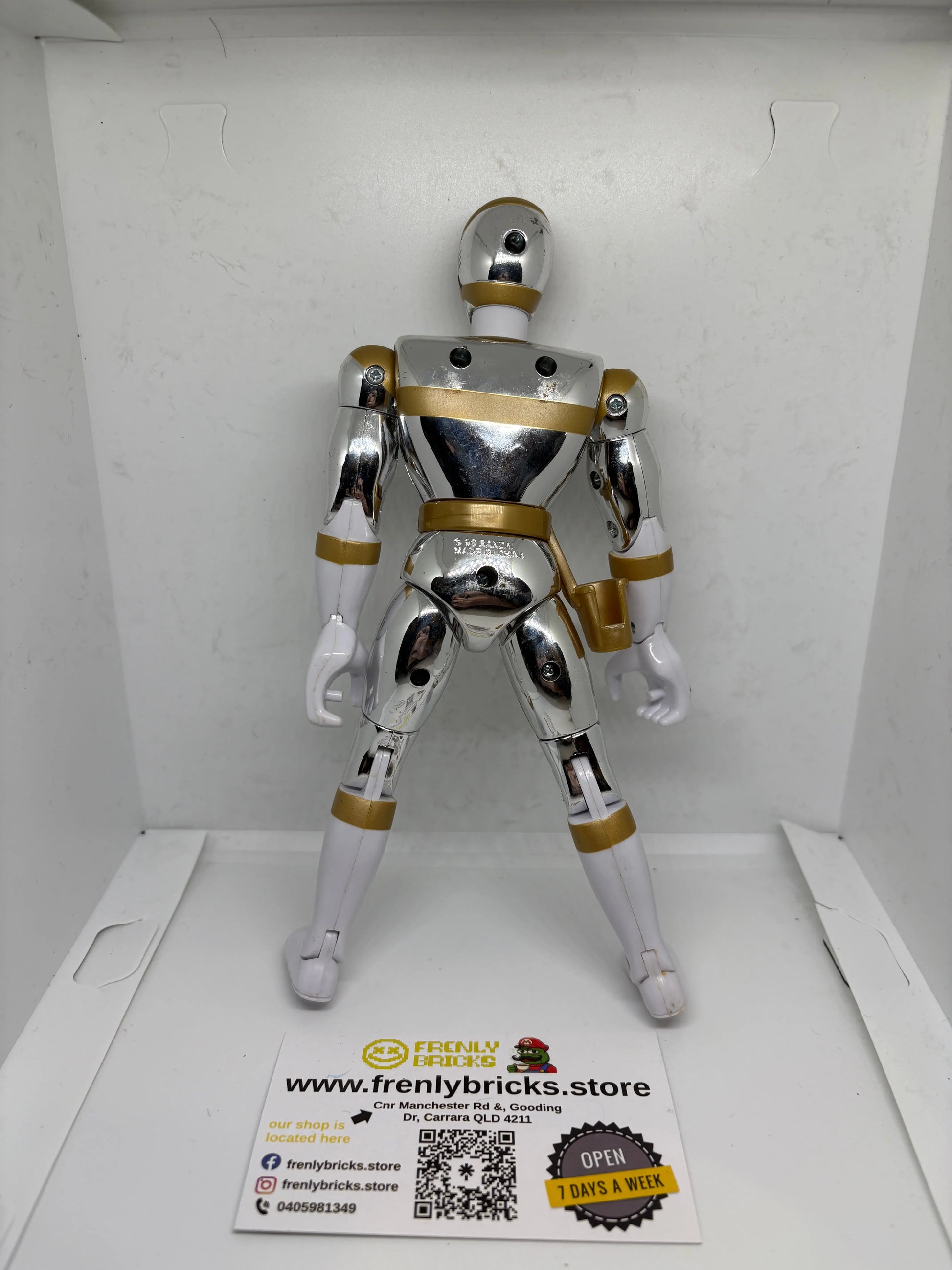 Silver POWER RANGER 1998 Bandai Lost Galaxy 8" Action Figure FRENLY BRICKS - Open 7 Days