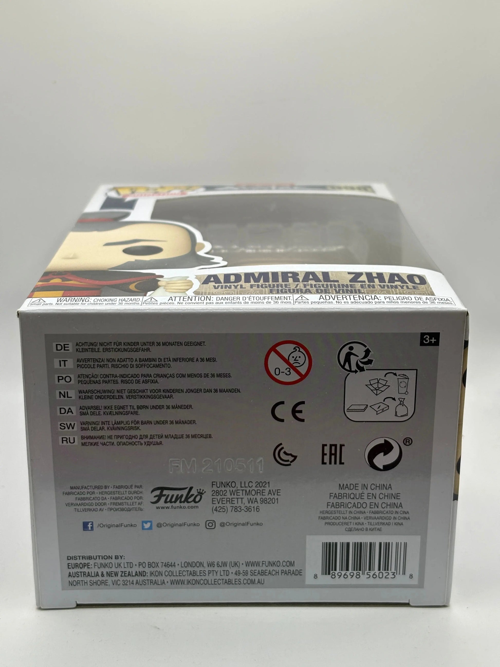 Funko POP! Animation Avatar The Last Airbender #998 Admiral Zhao FRENLY BRICKS - Open 7 Days