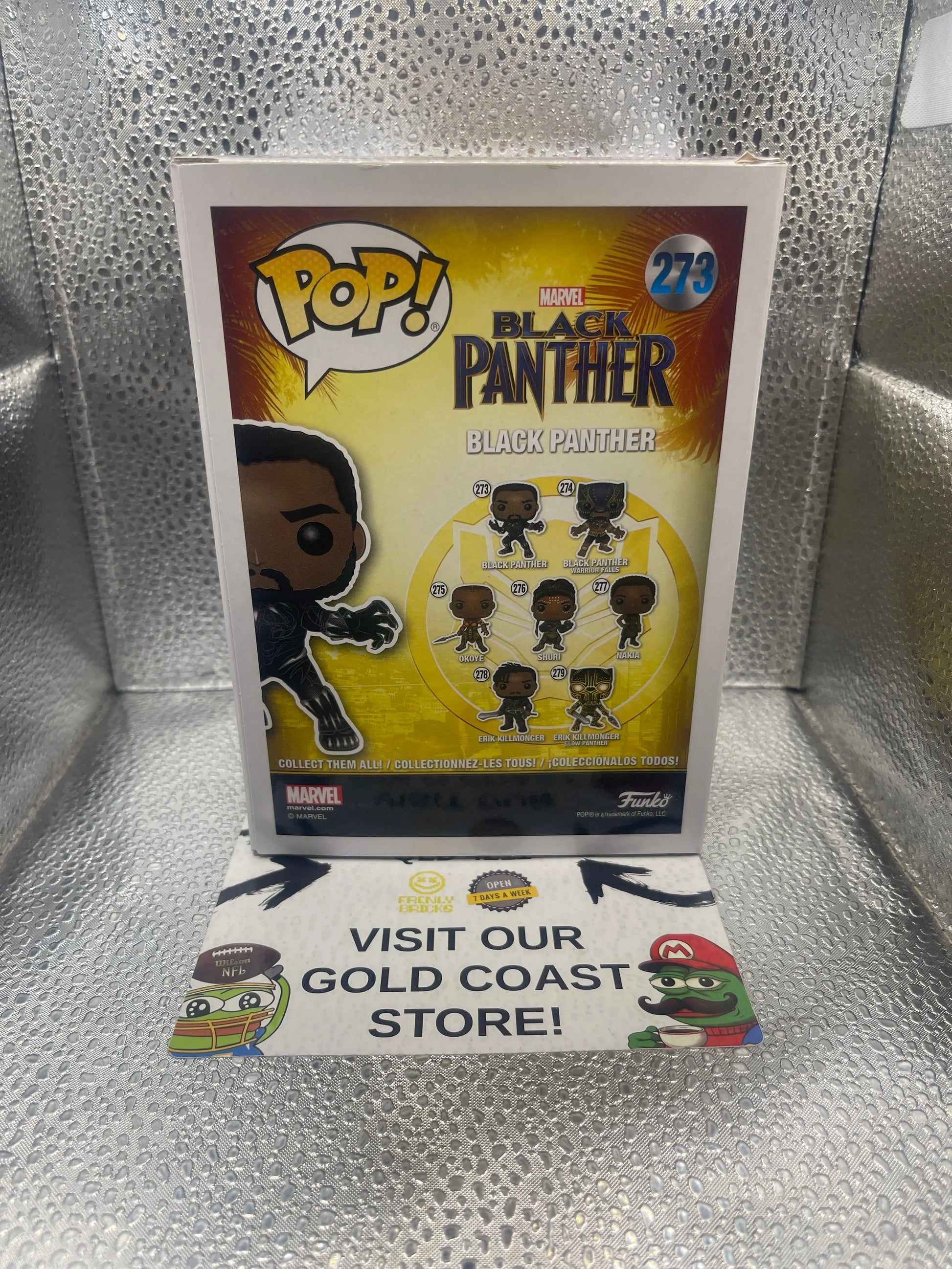 Funko Pop! Marvel Black Panther #273 Black Panther FRENLY BRICKS - Open 7 Days