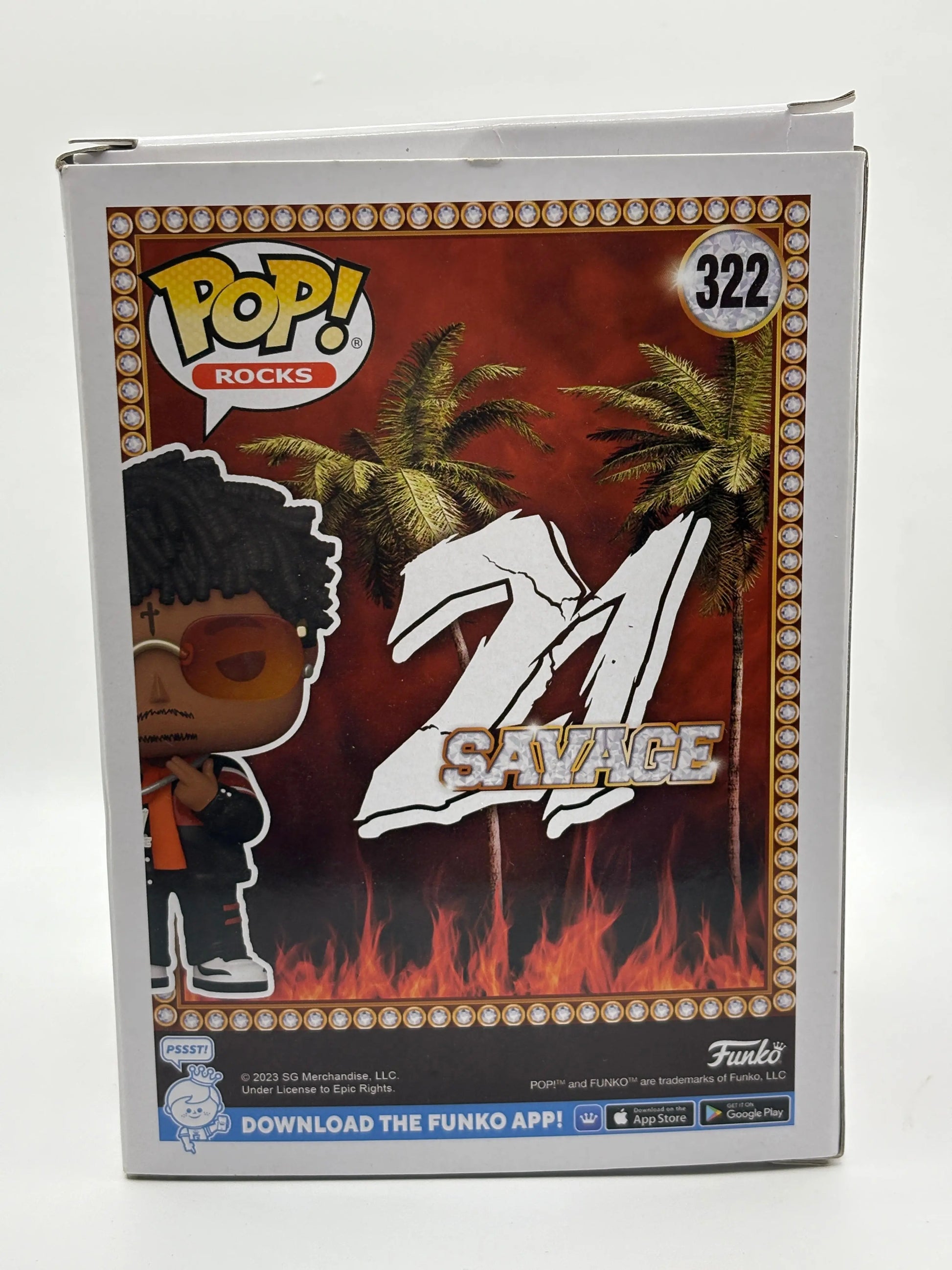 Funko POP! Rocks 21 Savage #322 21 Savage FRENLY BRICKS - Open 7 Days