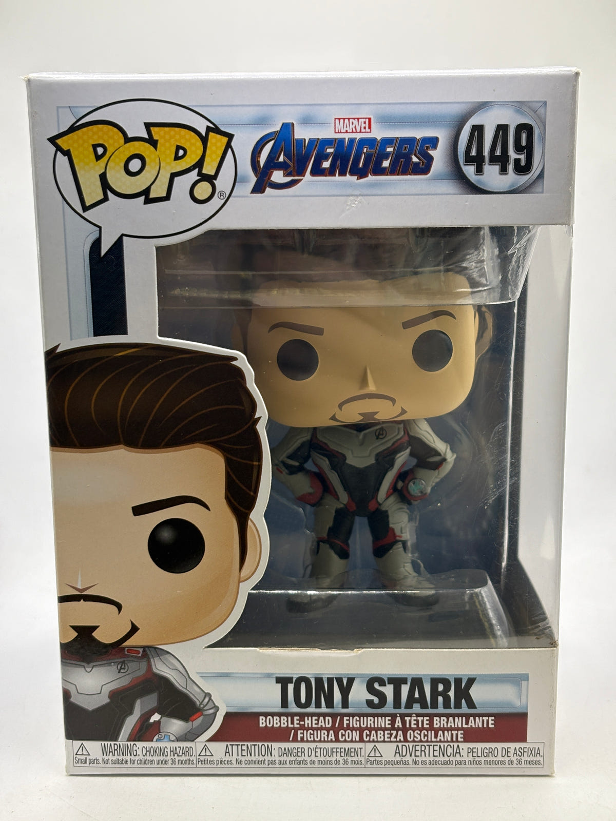 Funko POP! Avengers #449 Tony Stark Bobble-Head - photo 1 image 1