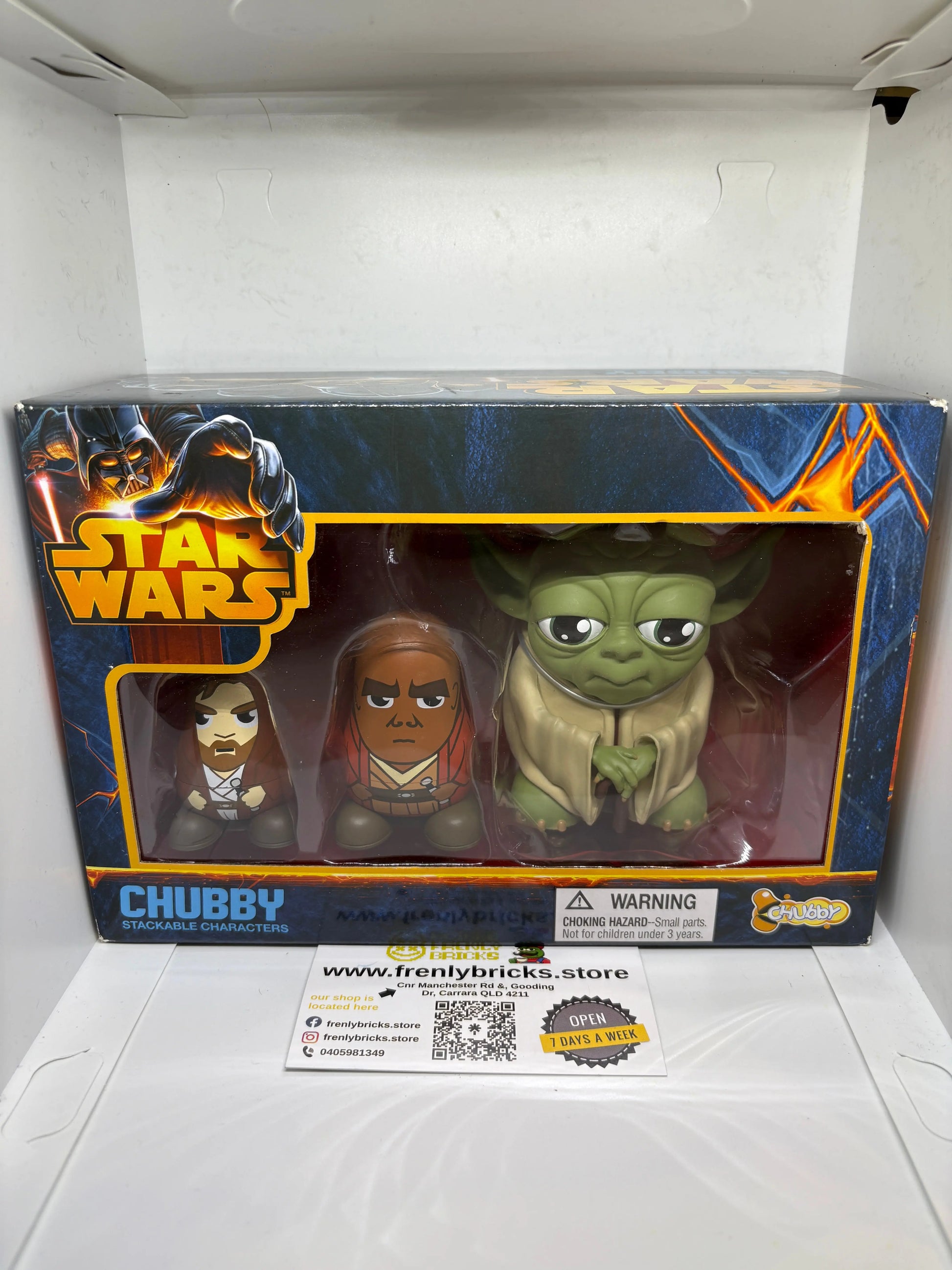 Star Wars Chubby Stackable Characters Yoda / Mace Windu / Obi Wan FRENLY BRICKS - Open 7 Days